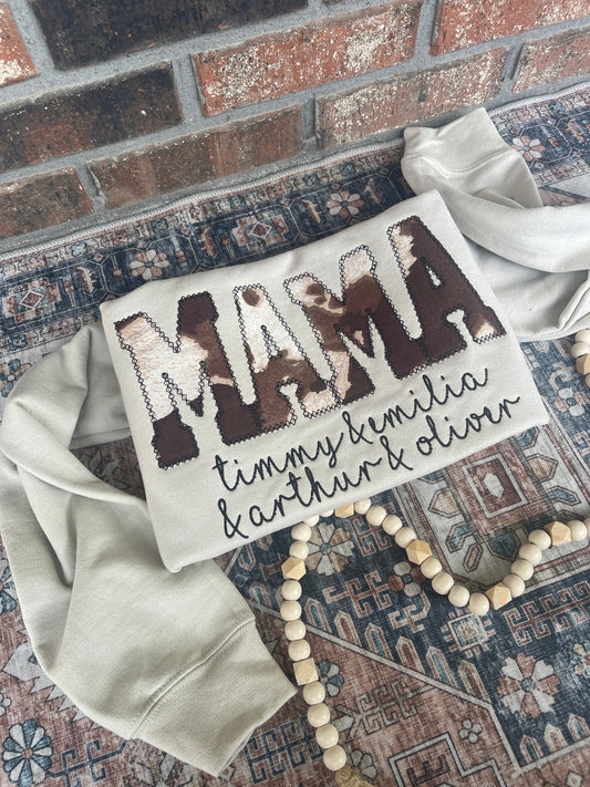 Custom Mama Nana Auntie etc Sweatshirt