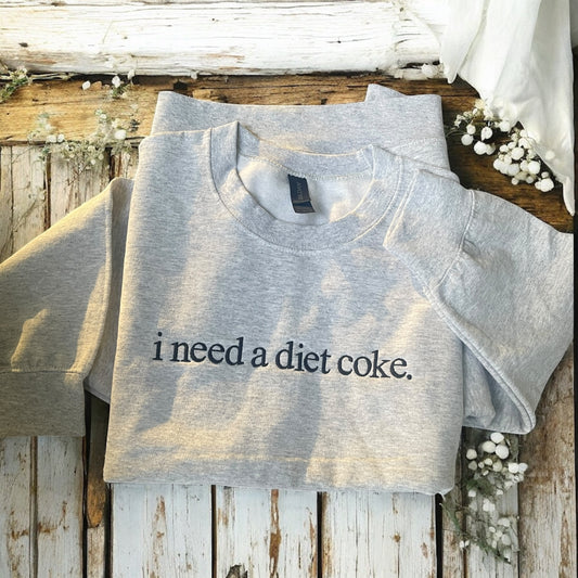 Custom embroidered quote sweatshirt