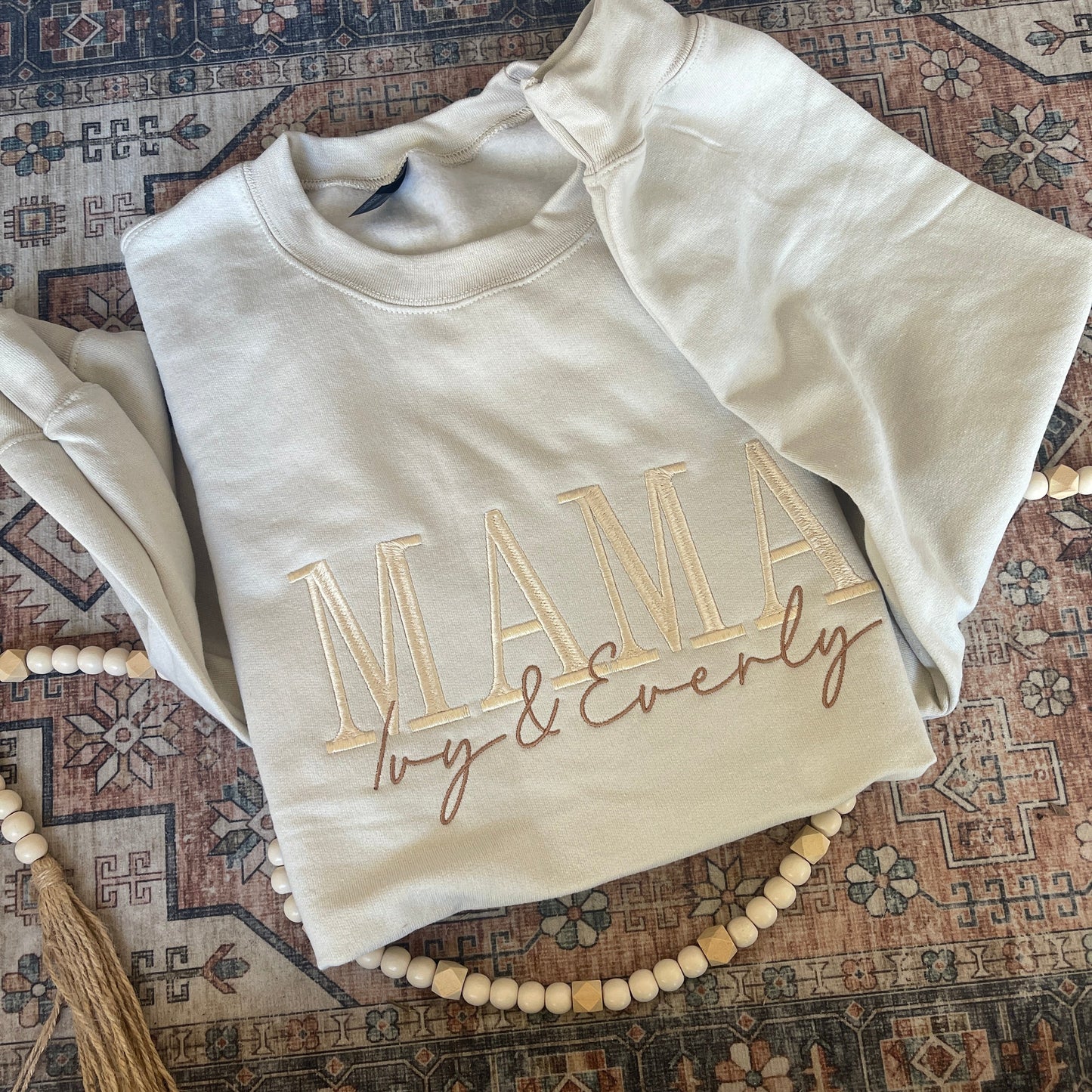 Small town GIRL embroidered sweatshirt