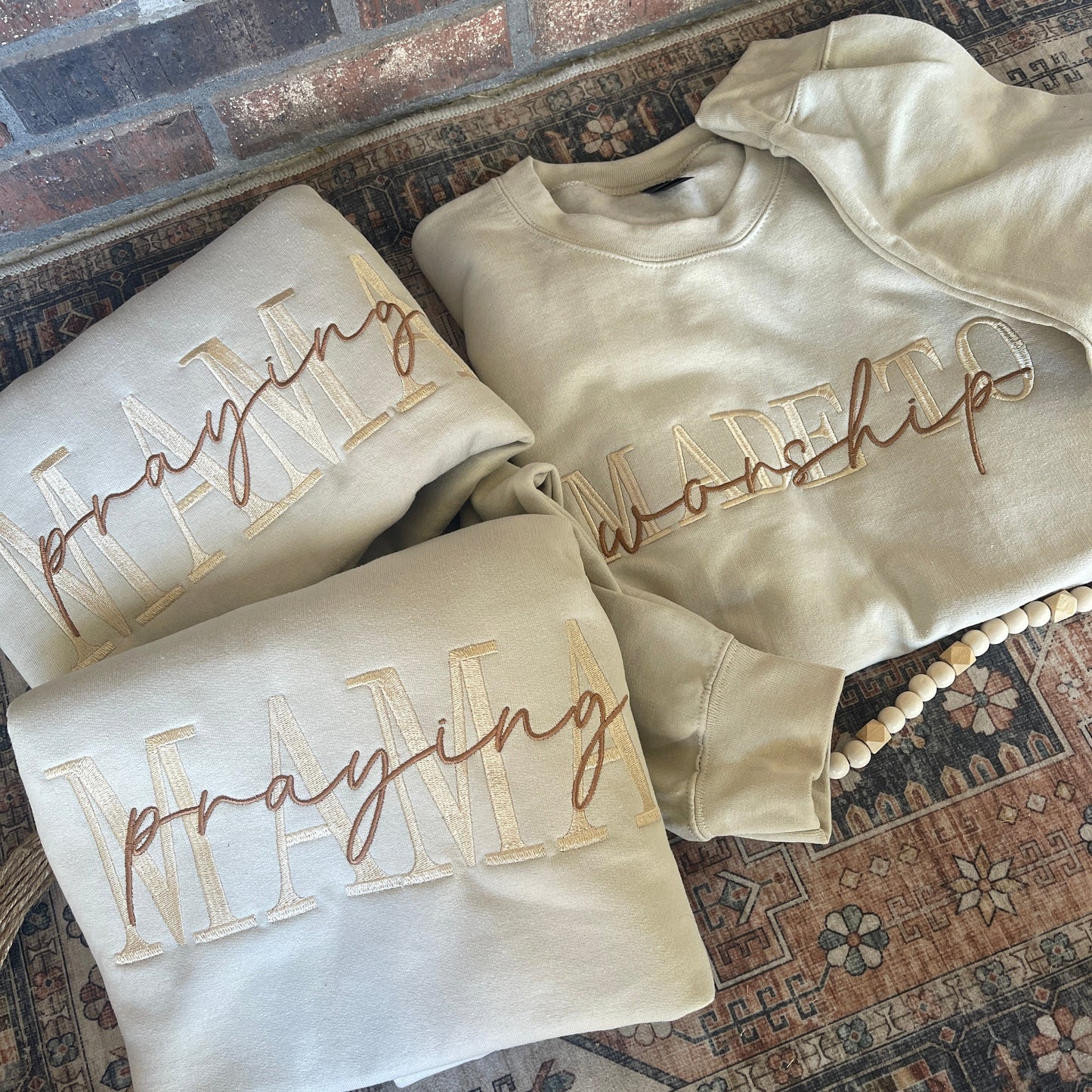 Small town GIRL embroidered sweatshirt