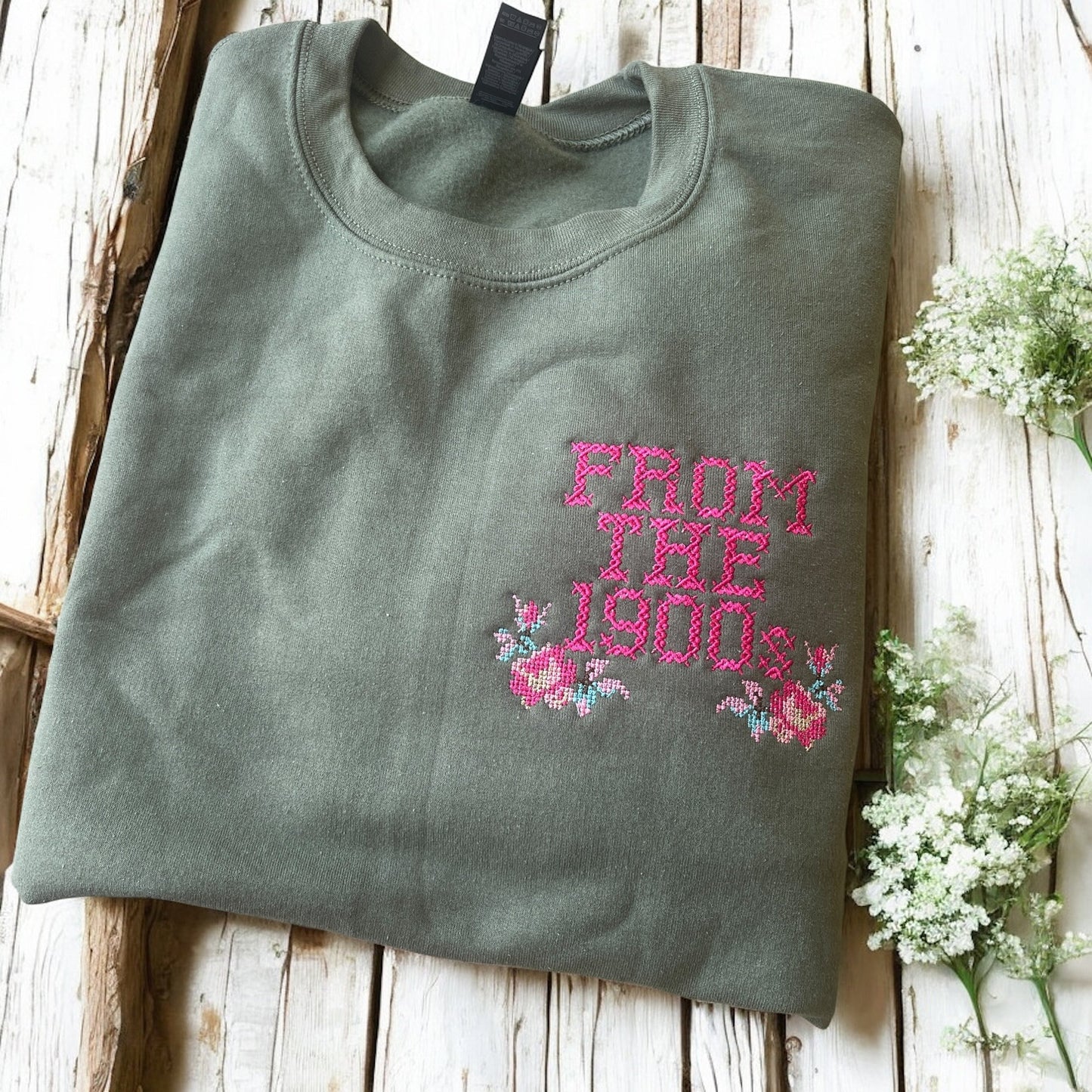 T-Shirt From the 1900s embroidered