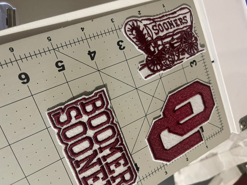 Oklahoma Soon** Iron on Embroidered Patch