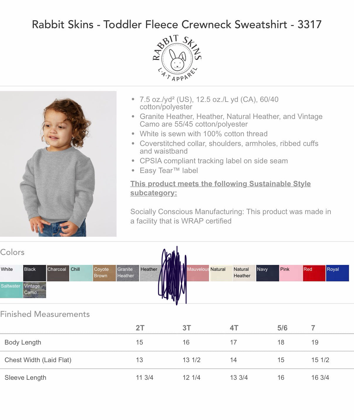 Toddler Embroidered Farm Brand Sweater