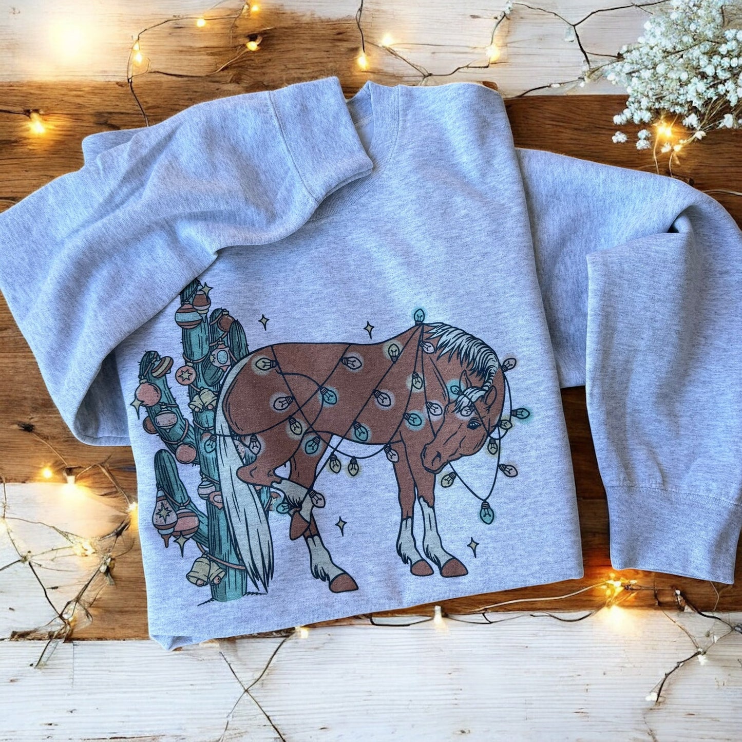 Western Christmas Horse Sweatshirt
