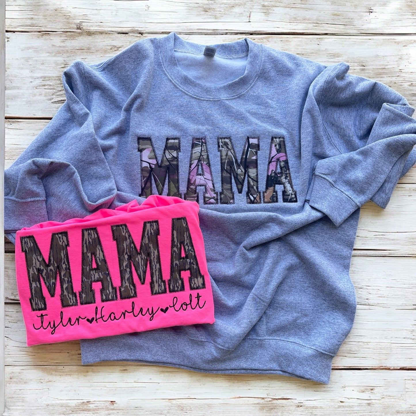 Zigzag MAMA Sweatshirt, Auntie, Wifey, etc customizable
