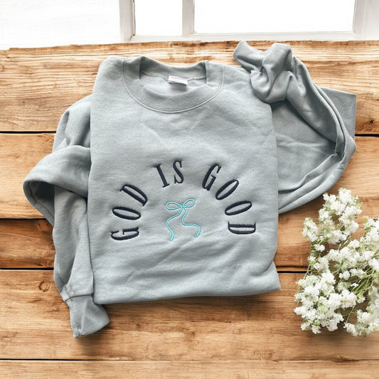 God is so Good Embroidered Sweatshirt