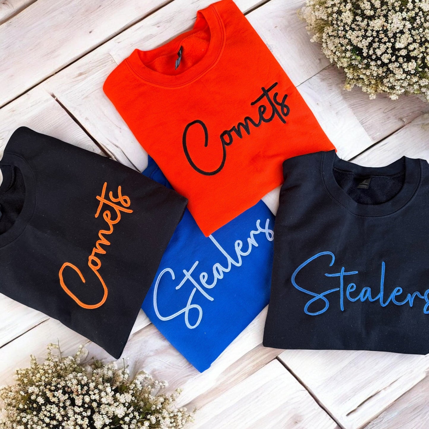 Sports Team Embroidered Sweatshirt