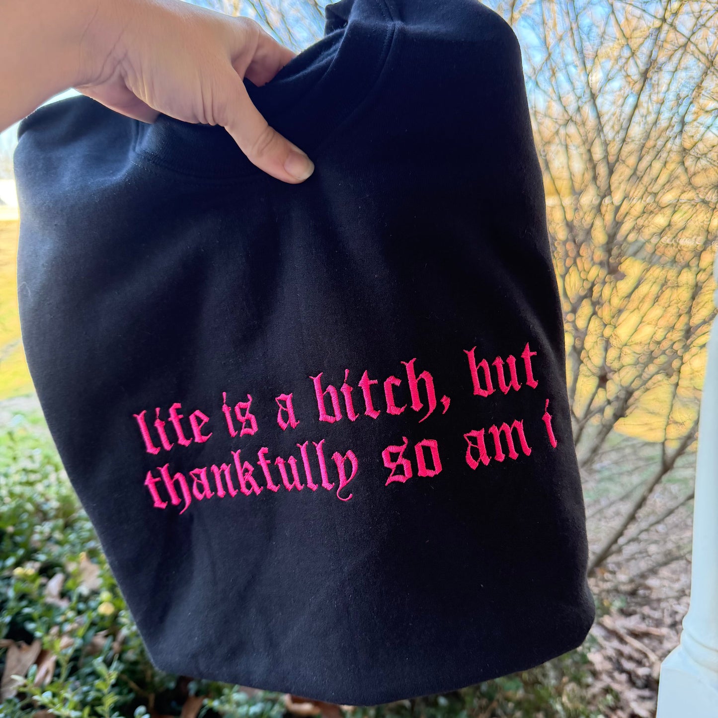 Life is a b*tch, but thankfully so am i