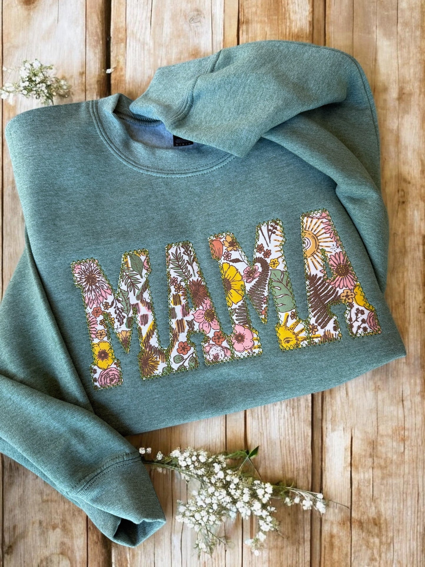 Boho Mama Sweatshirt, Auntie, Wifey, etc customizable