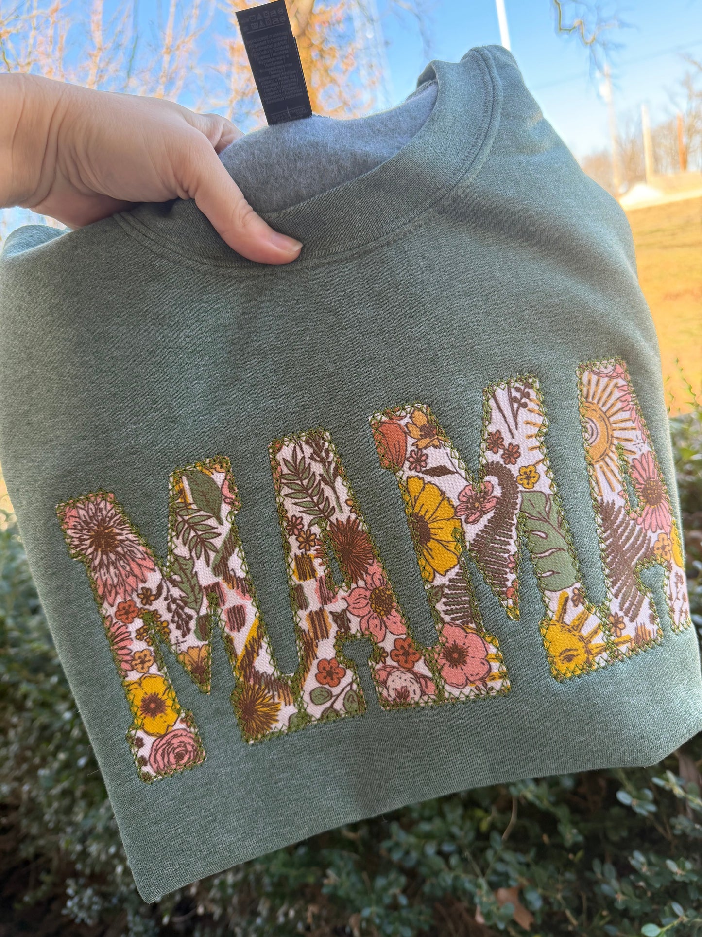 Boho Mama Sweatshirt, Auntie, Wifey, etc customizable