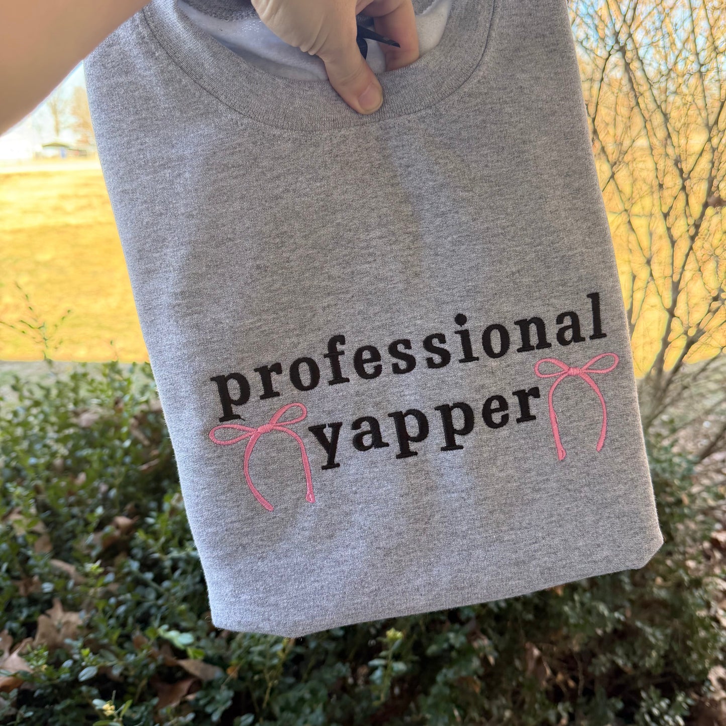 Professional Yapper Embroidered Sweashirt