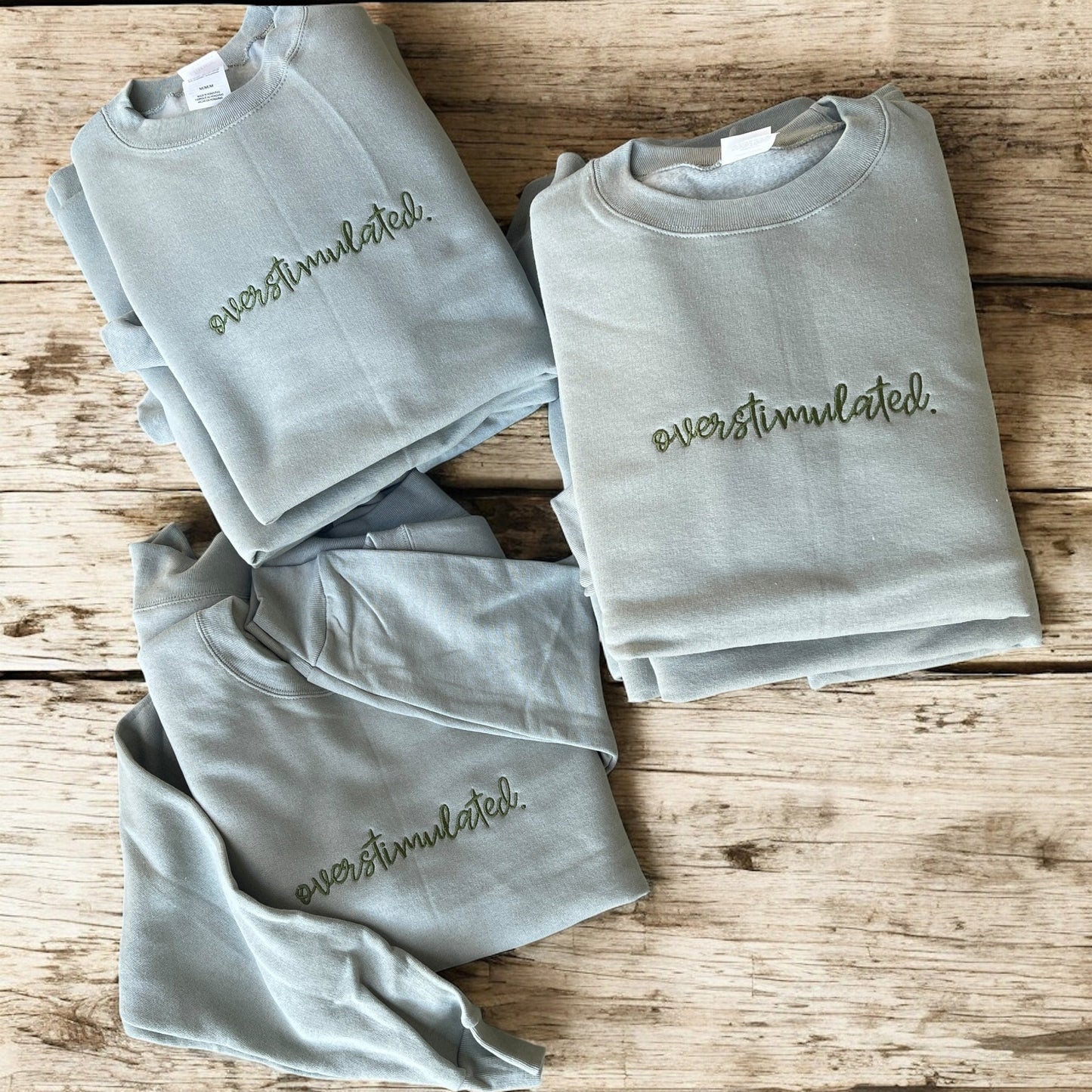 Overstimulated Embroidered Sweatshirt