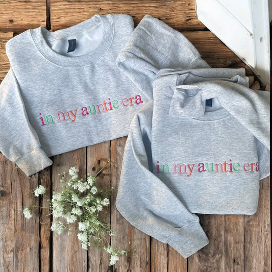 In My Auntie Era Embroidered Sweatshirt