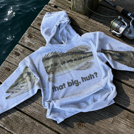 ADULT Bass fishing story statement sweatshirt or hoodie