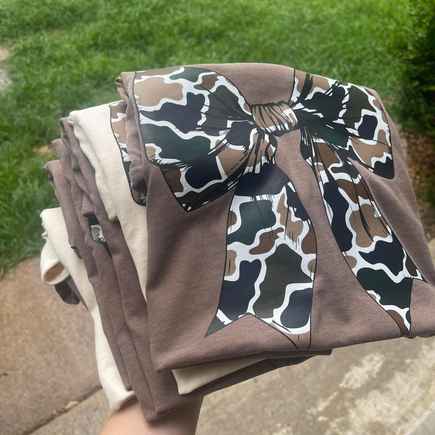 Camo Bow Shirt | Western Camo Tee