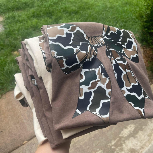Camo Bow Shirt | Western Camo Tee