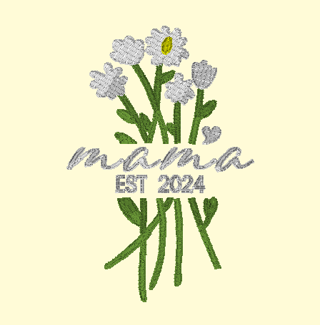 Left Chest Floral HOODIE